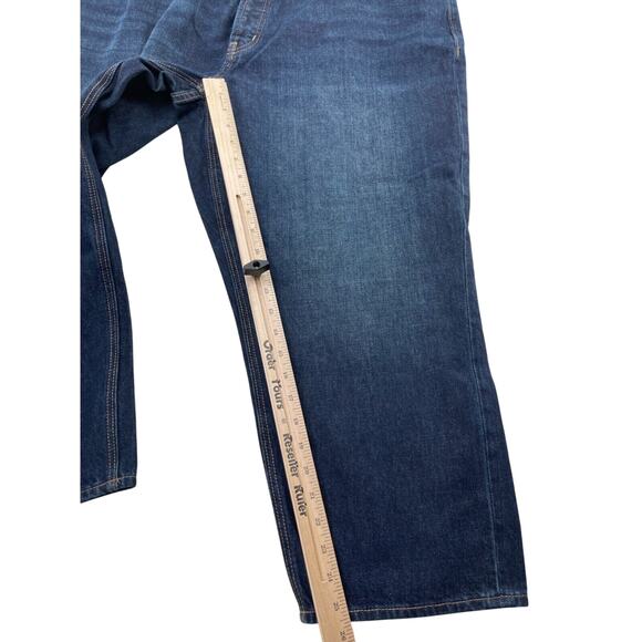 Old Navy Capri Jeans Plus 22 Secret Slim Dark Wash Button Fly High Rise Slouchy - Picture 10 of 12